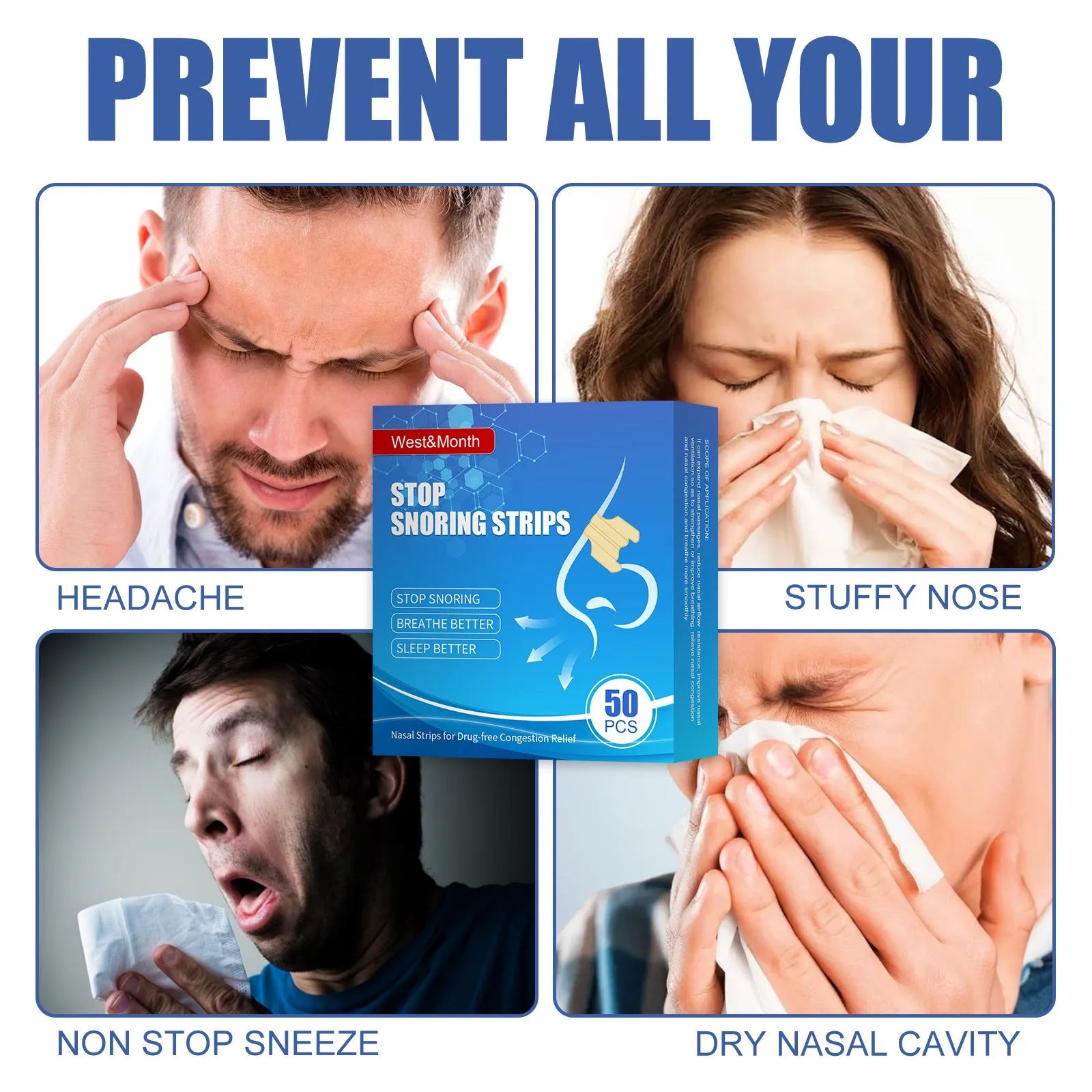 Anti-Snoring Nasal Strips