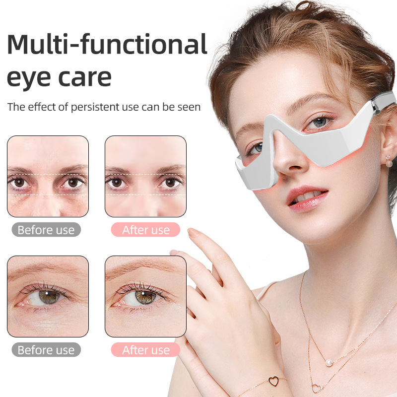 Wireless Eye Massager with Heat & Red Light