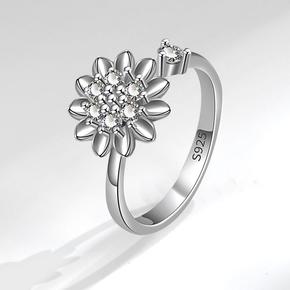 Simple Sunflower Shape Ring